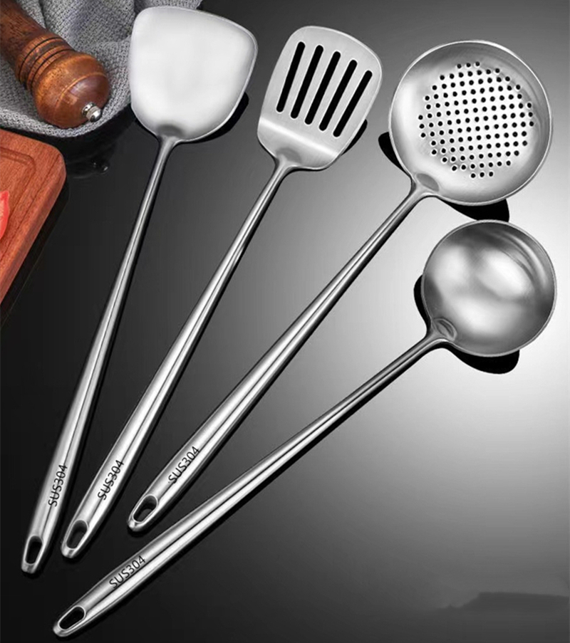Okonomiyaki Spatula - Set di Spatole Antiscottatura in Acciaio