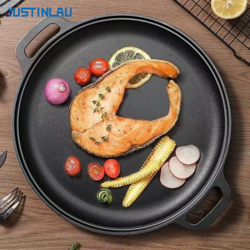 Egg Waffle Pan - JUSTINLAU Padella in Ghisa a Doppio